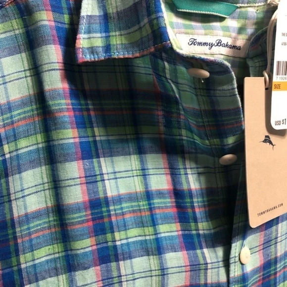 Tommy bahama plaid button up shirt - Picture 6 of 6